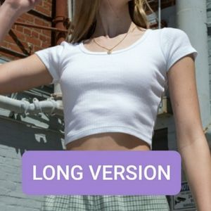 Brandy Melville White Zelly Top